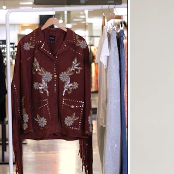 EXTRA PICTURES Embroidered Fringe Jacket - Picture 4 of 13